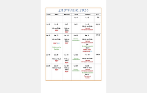 Le programme du mois